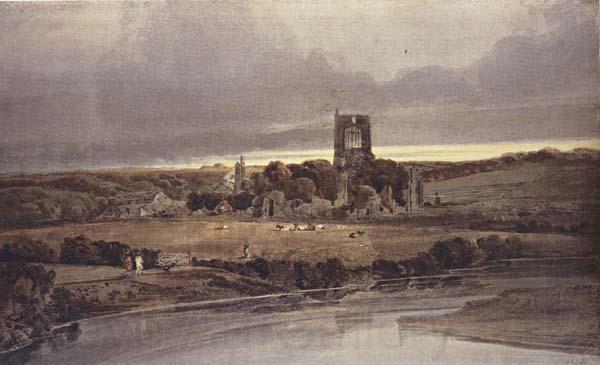 Thomas Girtin Kirkstall Abbey,Yorkshire-Evening (mk47)